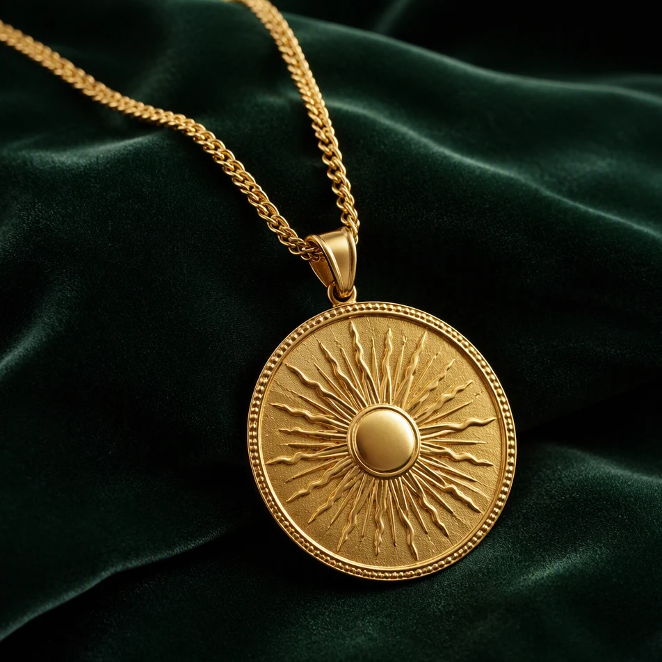 Auvielle Coin Medallion Necklace