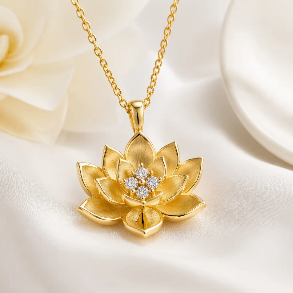 Auvielle Lotus Flower Necklace