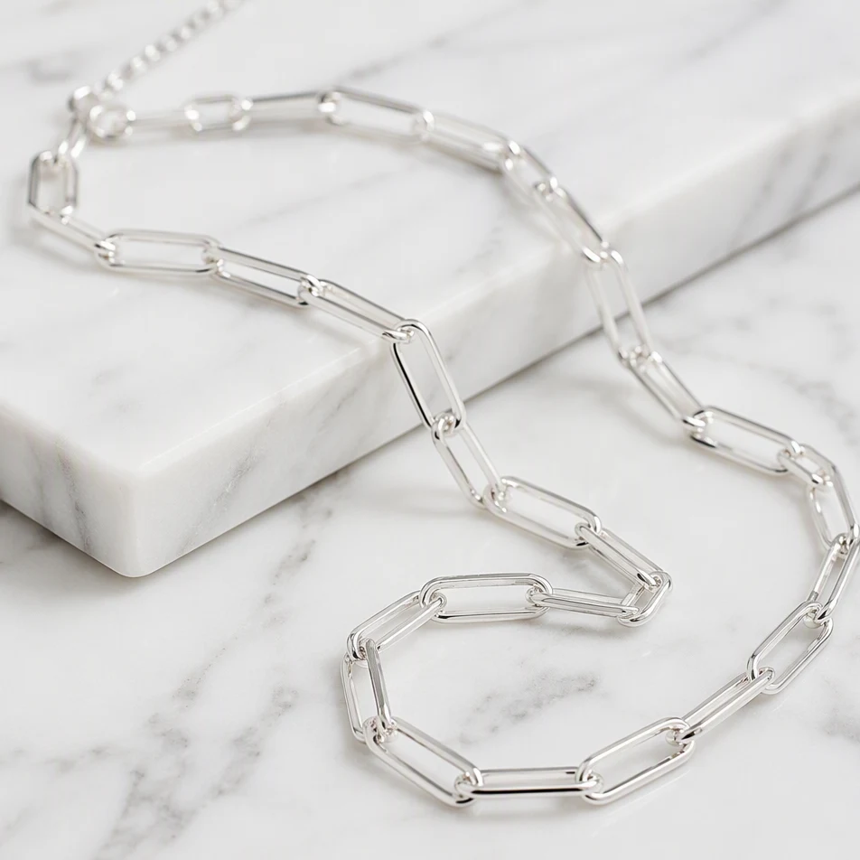 Auvielle Paperclip Chain Necklace